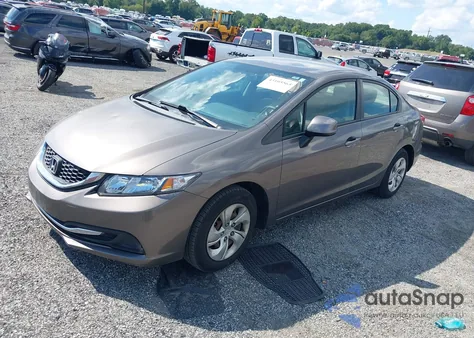 2013 Honda Civic Lx z USA, uszkodzony, nr VIN 19XFB2F52DE295280